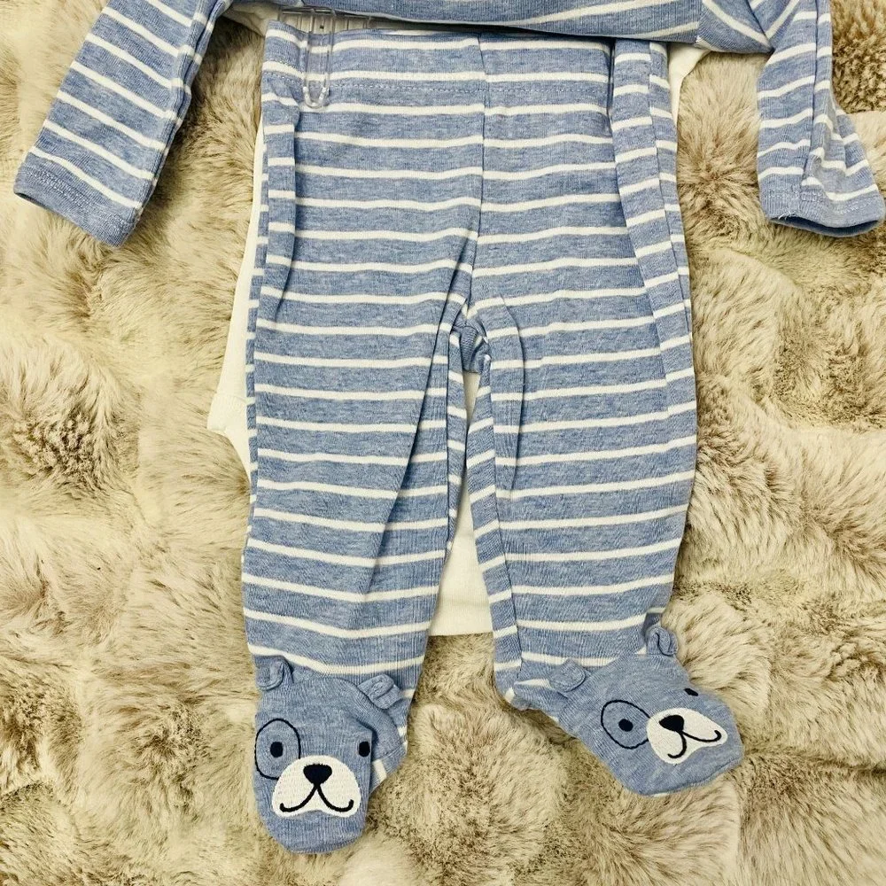 Child of Mine 3 pc outfit Happy Little Guy - 0-3 months - French Bulldog - Picture 4 of 7